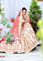  Peach Color Malai Satin Resham Work Lehenga Choli thumb 1