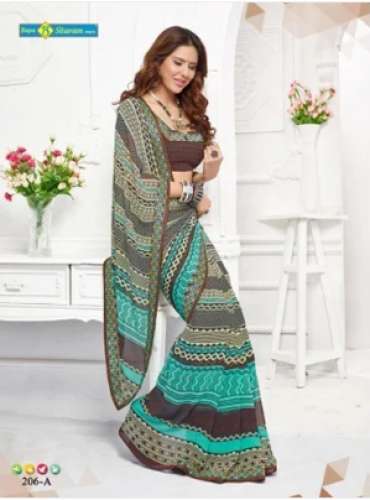 Ladies Regular Wear Printed Saree by Bapa Sitaram Prints