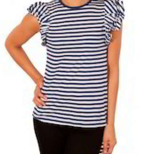 Ladies Rib Neck T-Shirts