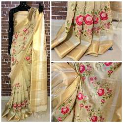 Flower Designer Wedding Sarees