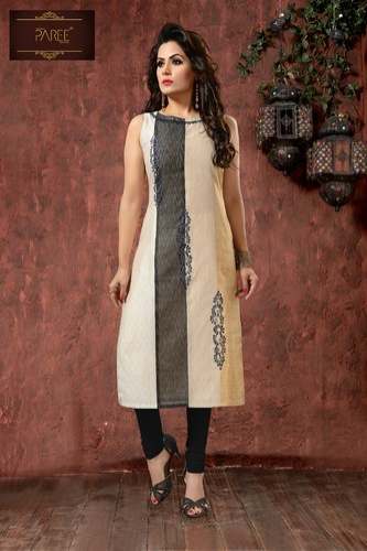 embroidered paree kurti by Heavenly Creation