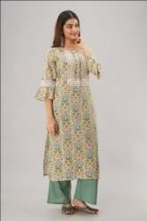 Gaurangi Formal Cotton Palazzo Kurti