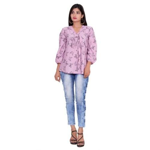 Printed Fancy Top by Aarav International