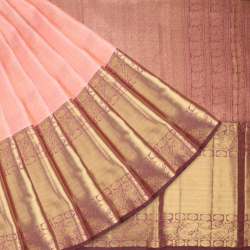 Tropical Peach Kanjivaram Silk Saree