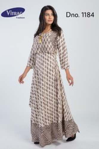 Fancy Long Printed Kurti by Vitrag Fashion Pvt Ltd