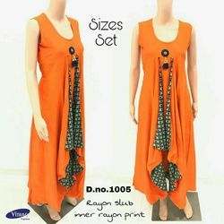 Fancy Orange Kurti