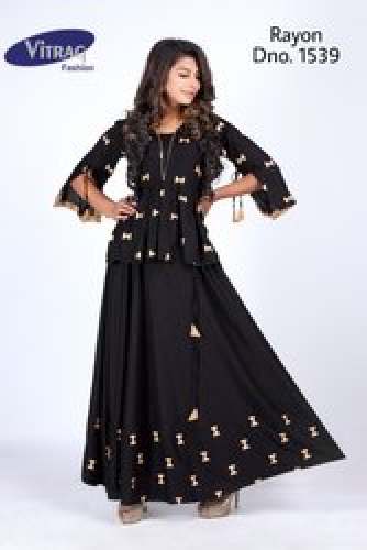 Stylish Kurti with skirts by Vitrag Fashion Pvt Ltd