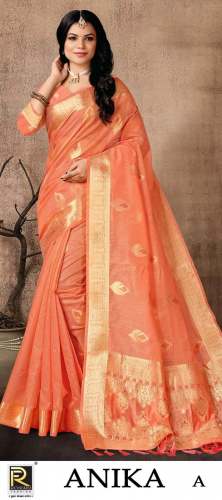 Designer Silk Banarasi Saree Anika by Ranjna Saree by Ranjna Ronisha Sarees