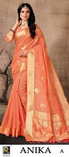 Designer Silk Banarasi Saree Anika by Ranjna Saree