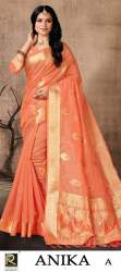 Designer Silk Banarasi Saree Anika by Ranjna Saree