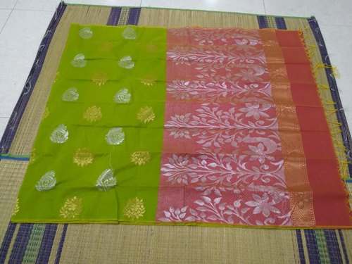 New Arrival Party Wear Semi Silk Cotton Saree