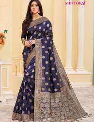 Mintorsi Banarasi Silk Saree by Glamour