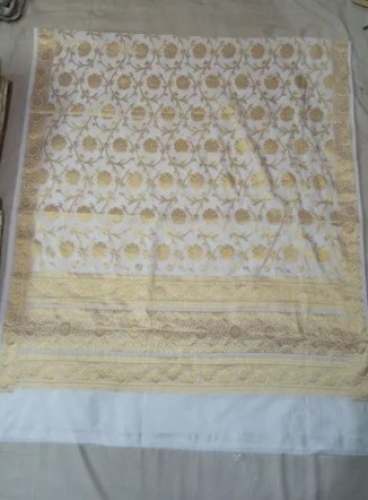 White Dyeable Banarasi Dupatta At Wholesale Rate