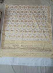 White Dyeable Banarasi Dupatta At Wholesale Rate