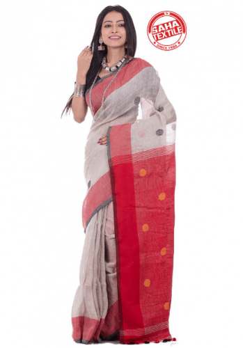Designer Linen Saree