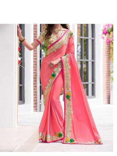 Bhagalpuri Silk Lace Border Saree by Jayasree Fashions