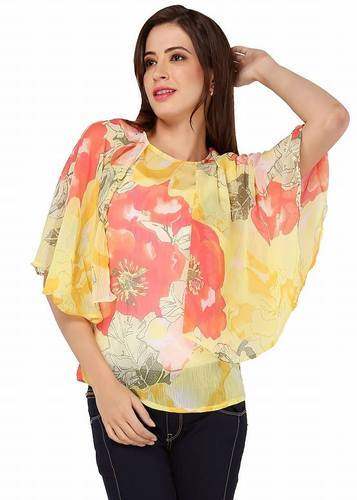 Trendy Ruffle Sleeve western Top 