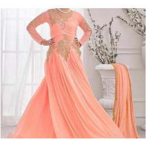 wedding wear Georgette semi Stitched Suit 