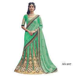 Designer Net Saree With Work