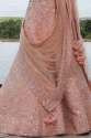 Heavy Hand Work Peach Wedding lehenga  thumb 1