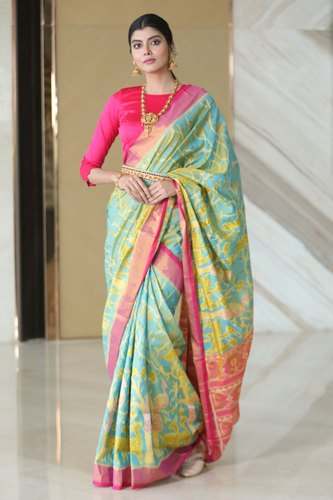 Heavy Pure Patola Silk Saree from Kolkata by NIRMAL CREATIONS