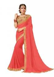 Heavy Border Saree