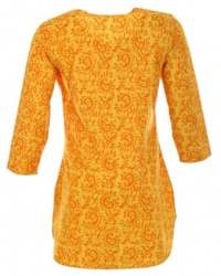Buy Yellow Tunic Top For Ladies