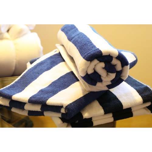 Blue color pool towel
