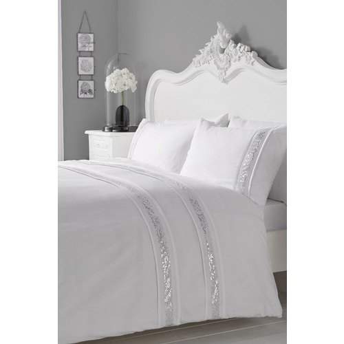 White bed sheet