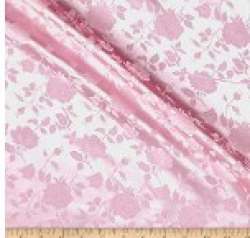 New Fancy Pink Jacquard Fabric For Garment