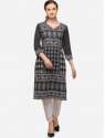 Venisa Brand Ethnic Motifs Printed Crepe Kurta
