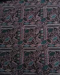 Designer Embroidered Velvet Fabric with Leaf Motifs â€“ For Men's & Kids Ethnic Wear