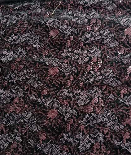 Premium Antique Rose Velvet Embroidered Fabric for Men's & Kids' Ethnic Wear by KRISHA CREATION