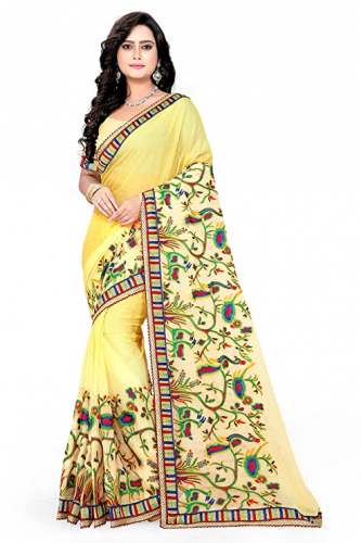 Get Riva Enterprise Chiffon Saree At Wholesale by Riva Enterprise