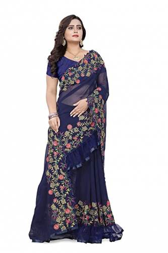 Get RIVA ENTERPRISE Georgette Saree by Riva Enterprise