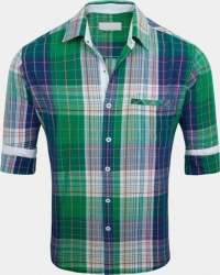 box checks print shirt