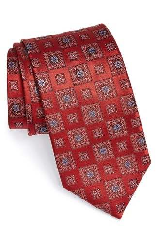 box printed woven tie by Creative India Exports