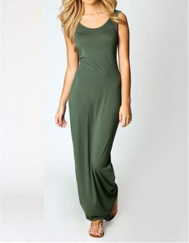 casual shaped long dress