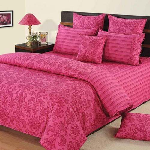 Floral print bed set