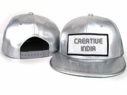 Silver polyester cap