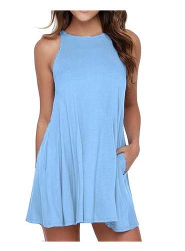 Sleeve less one peace dress