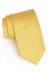 yellow dot print tie