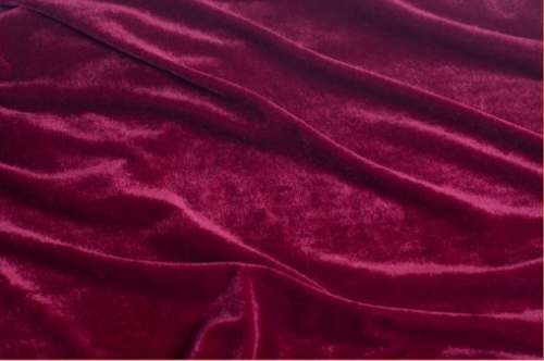 Plain Maroon Velvet Fabric by Jindal Tex Fab