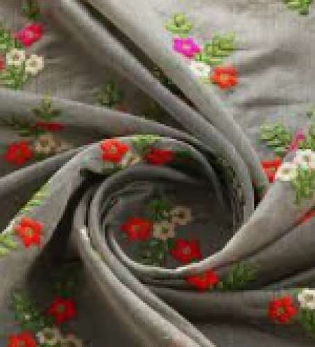 Chanderi Embroidery Fabric