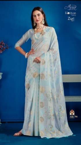 Zuri Vol 1 Cotton Jari Work Saree