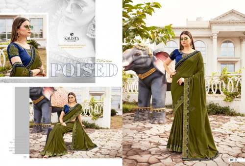 Kalista Alisha 2 Party Wear Vichitra Silk Saree Collection by Kalista Fashions