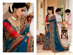 Kalista Raj Nandini Wedding Wear Vichitra Silk Saree Collection