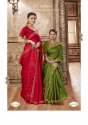 Laxminam Rcb 3 Casual Designer Vichitra Silk Saree Collection thumb 2