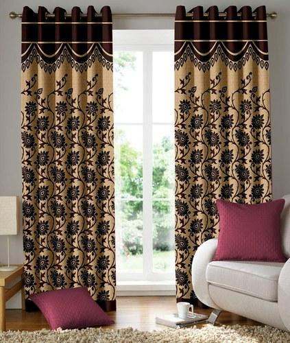 Heavy Jacqurd Curtain by Jagdamba Furnishing