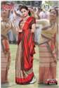 Women crepe silk Uniform Saree  thumb 2